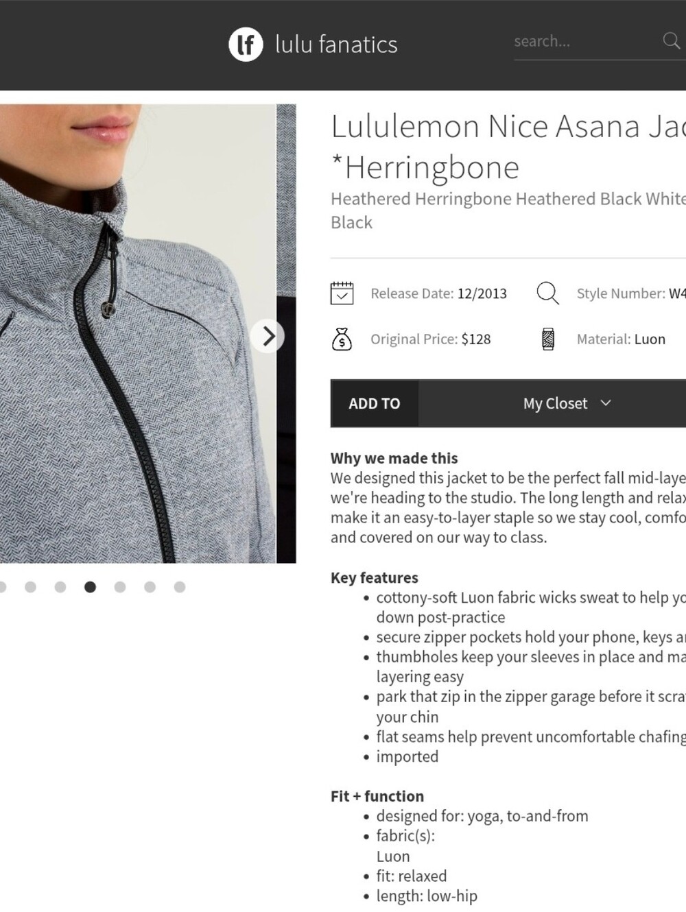 Lululemon Nice Asana Jacket - Picture 8 of 8